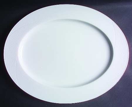 Brocade Gold 16" Oval Serving Platter