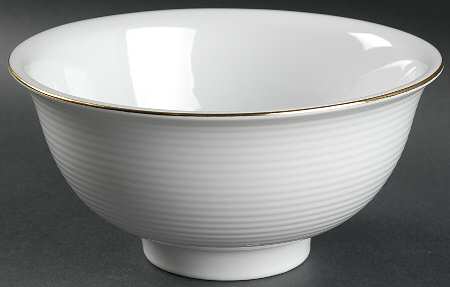 Brocade Gold 8" Round Vegetable Bowl