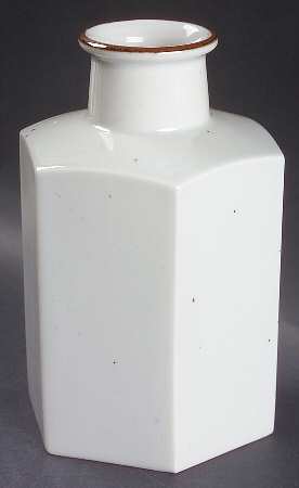 Brown Mist 7" Hexagonal Vase
