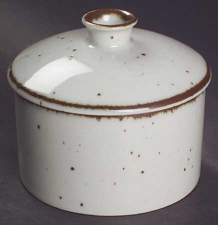 Brown Mist Sugar Bowl & Lid