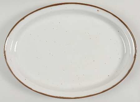 Brown Mist 14" Oval Serving Platter
