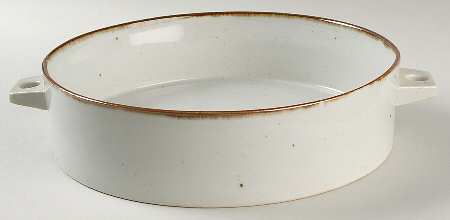 Brown Mist 1.75 Qt Round Covered Casserole No Lid