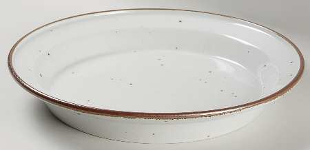 Brown Mist 13" Deep Round Platter by Dansk