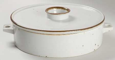 Brown Mist 1.75 Qt Round Covered Casserole
