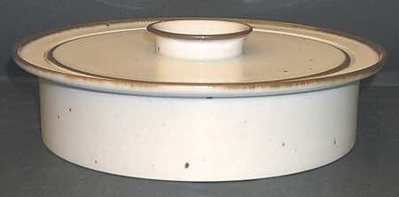 Brown Mist 2 Qt Round Covered Casserole