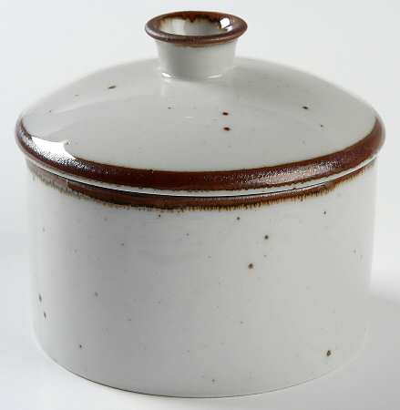 Brown Mist Sugar Bowl & Lid