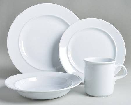 Cafe Blanc (Rim) 4 Piece Place Setting