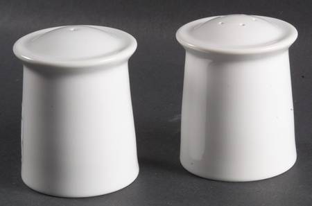 Cafe Blanc (Rim) Salt & Pepper Set