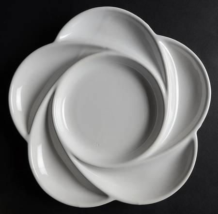 Cafe Blanc (Rim) Fondue Plate