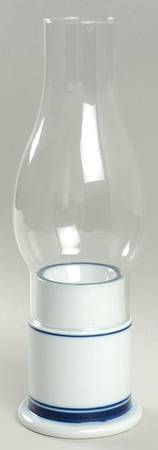 Christianshavn Blue Hurricane Lamp & Globe