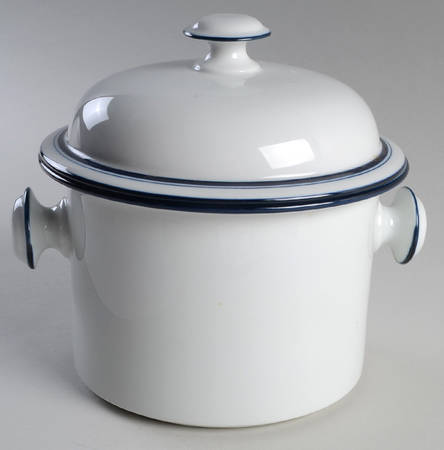 Christianshavn Blue 1.75 Qt Round Covered Casserole