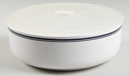Christianshavn Blue 7" Storage Bowl Ceramic with Plastic Lid