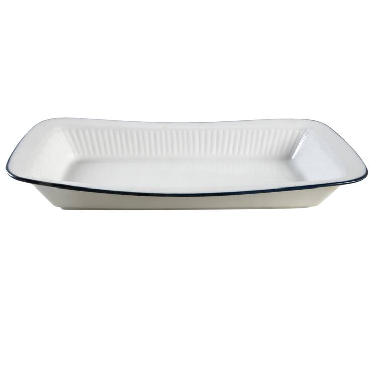 Christianshavn Blue 13"  Rectangular Baker