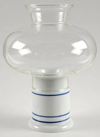 Christianshavn Blue Hurricane Lamp & Globe