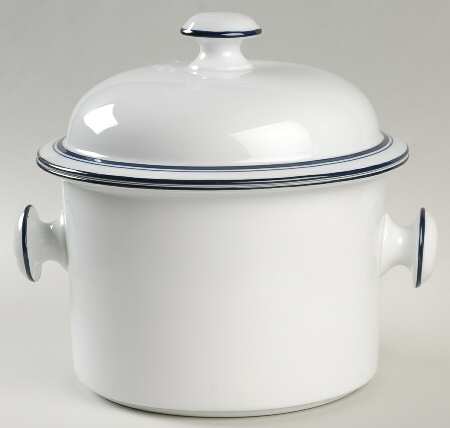 Christianshavn Blue 1.75 Qt Round Covered Casserole