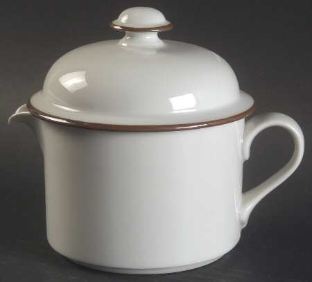 Christianshavn Brown Creamer & Lid