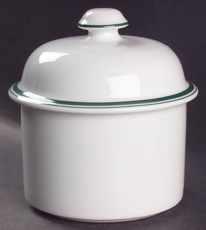 Christianshavn Green Sugar Bowl & Lid