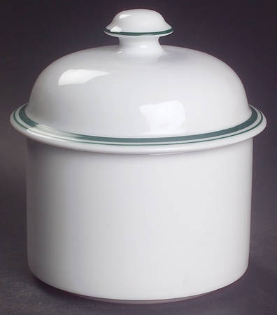 Christianshavn Green Sugar Bowl & Lid