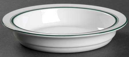 Christianshavn Green Rim Soup Bowl