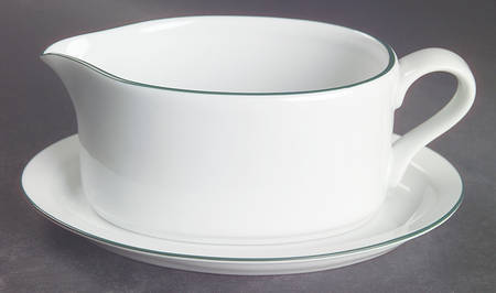 Christianshavn Green Gravy Boat & Underplate