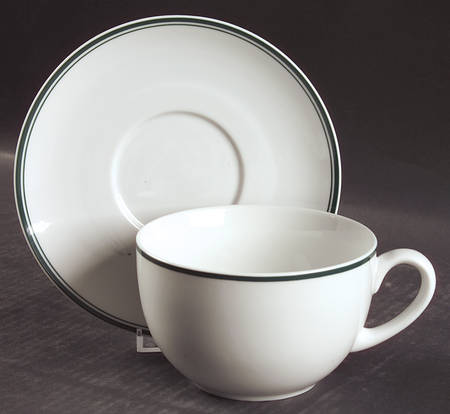 Christianshavn Green Breakfast Cup & Saucer Set