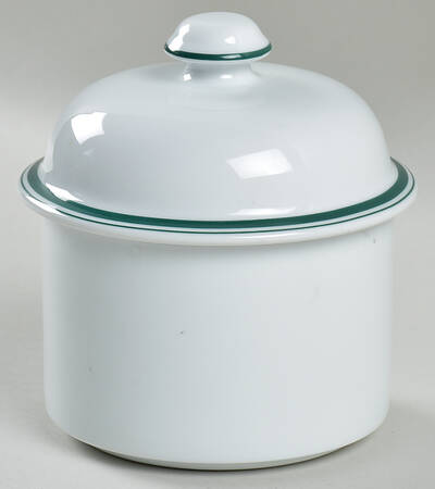 Christianshavn Green Sugar Bowl & Lid