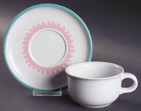 Costa Del Sol Flat Cup & Saucer Set