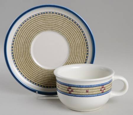 Coil Flat Cup & Saucer Set