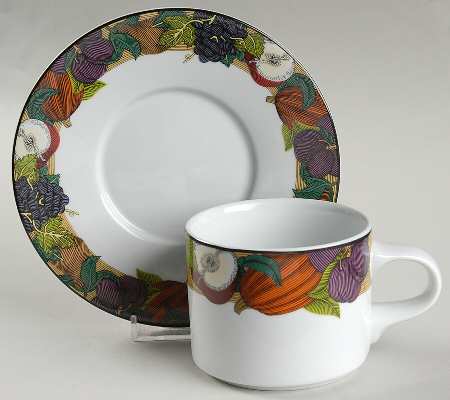 Flat Cup & Saucer Set