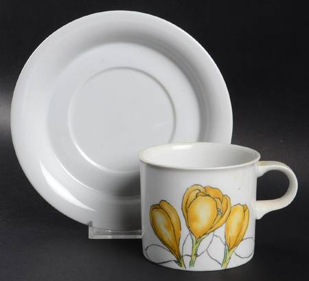Crocus Flat Cup & Saucer Set