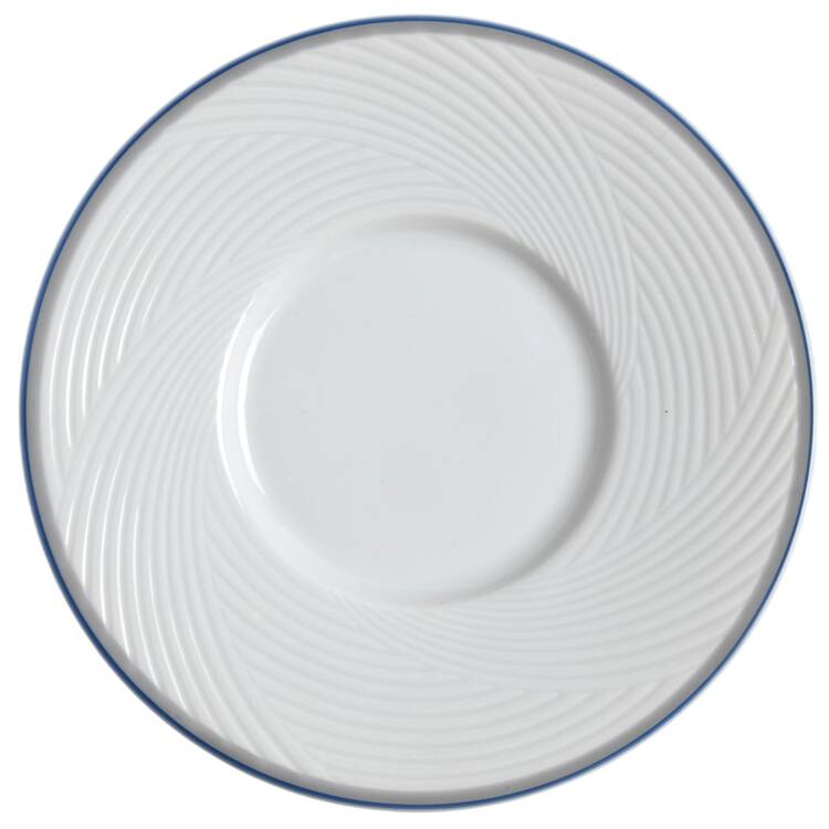 Damask Blue Saucer