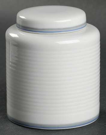 Damask Blue Sugar Bowl & Lid