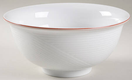 Damask Red 9" Round Vegetable Bowl
