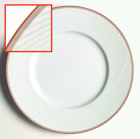 Damask Red Dinner Plate