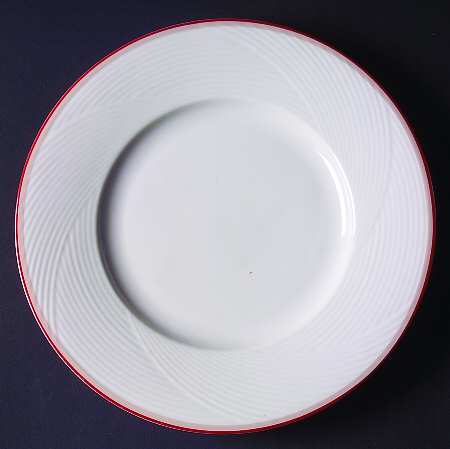 Damask Red Salad Plate