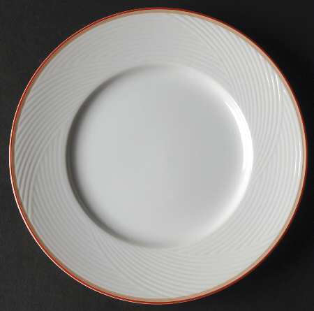 Damask Red Bread & Butter Plate
