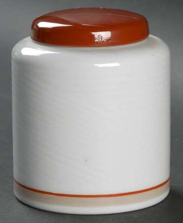 Damask Red Sugar Bowl & Lid