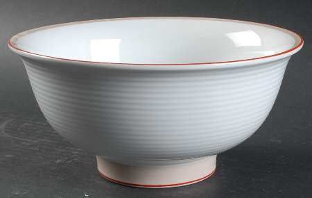 Damask Red 8" Round Vegetable Bowl