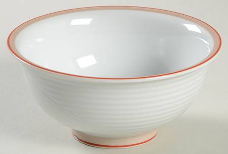 Damask Red Fruit/Cereal Bowl