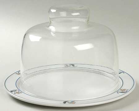 DAN14 Cheese Dish W/Glass Dome