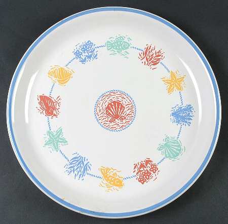 Seascape 12" Chop Plate (Round Platter)