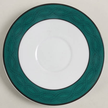 Emerald Braid Saucer for Flat Cup