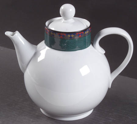 Emerald Braid Tea/Coffee Pot & Lid