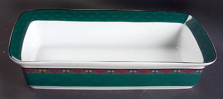 Emerald Braid 13"  Rectangular Baker