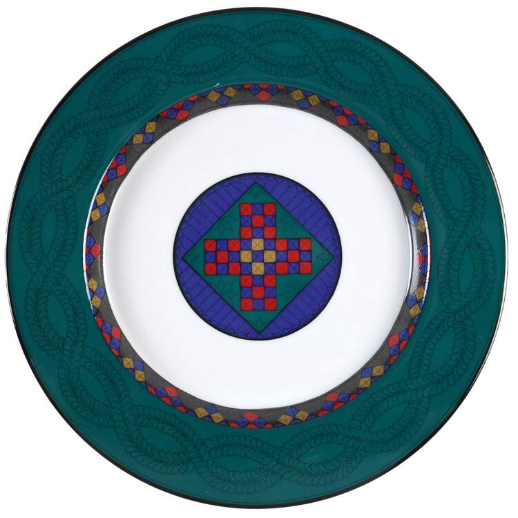 Emerald Braid Accent Salad Plate