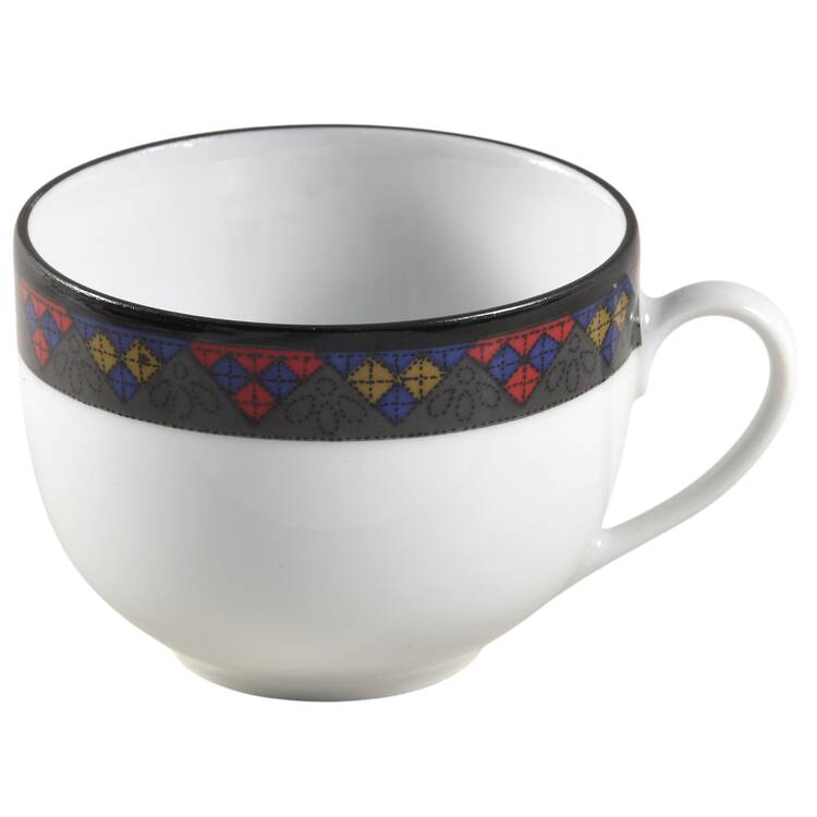 Emerald Braid Flat Demitasse Cup