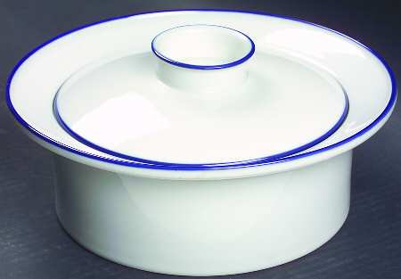 Epoch Blue 2 Qt Round Covered Casserole