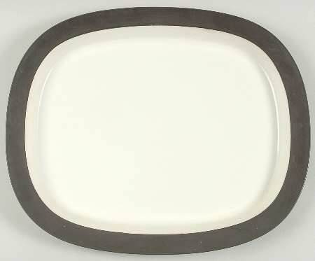 Flamestone Smooth Brown 16" Rectangular Serving Platter