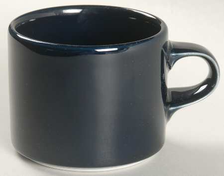 Flora Blue Flat Cup