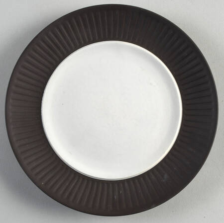 Flamestone Fluted Brown (Older) Salad Plate